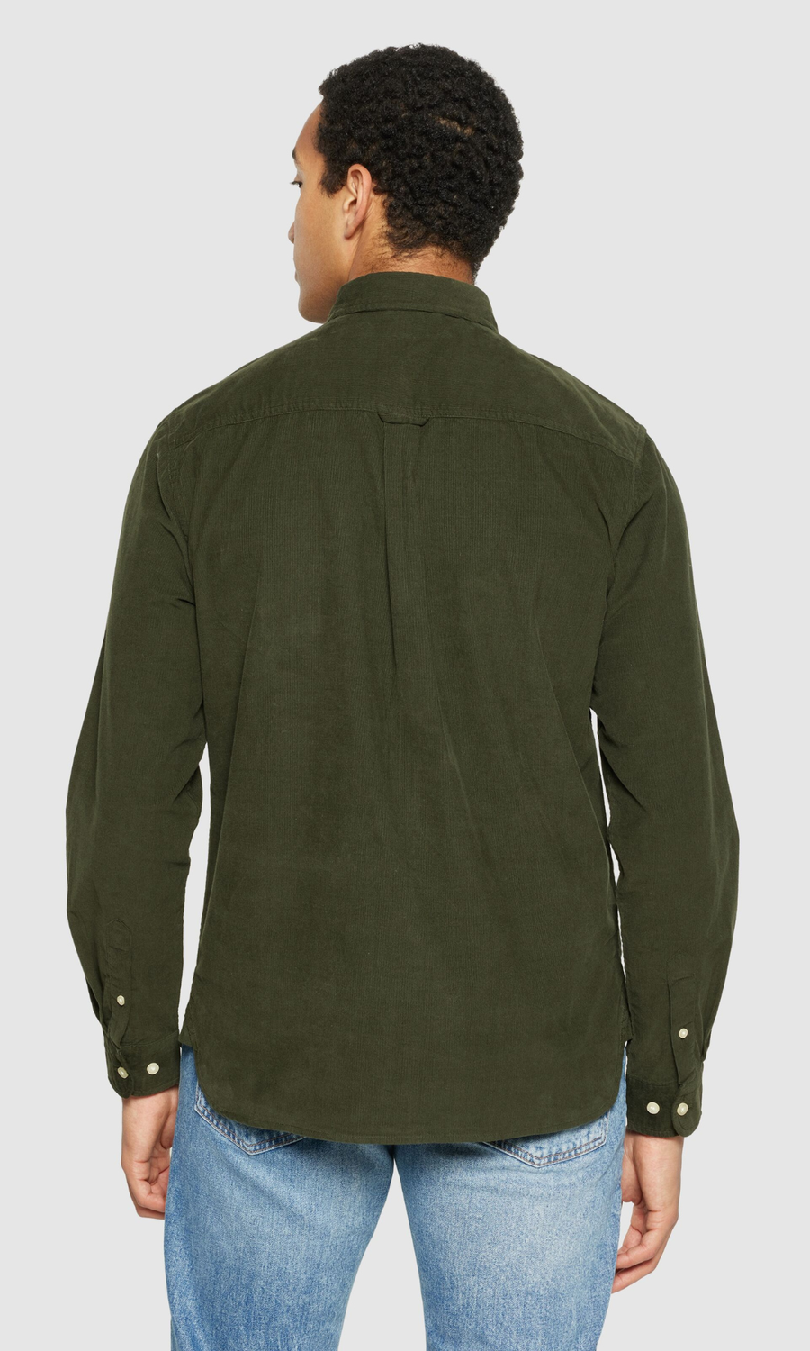 Knowledge Cotton Apparel • Corduroy Shirt • Forrest Night