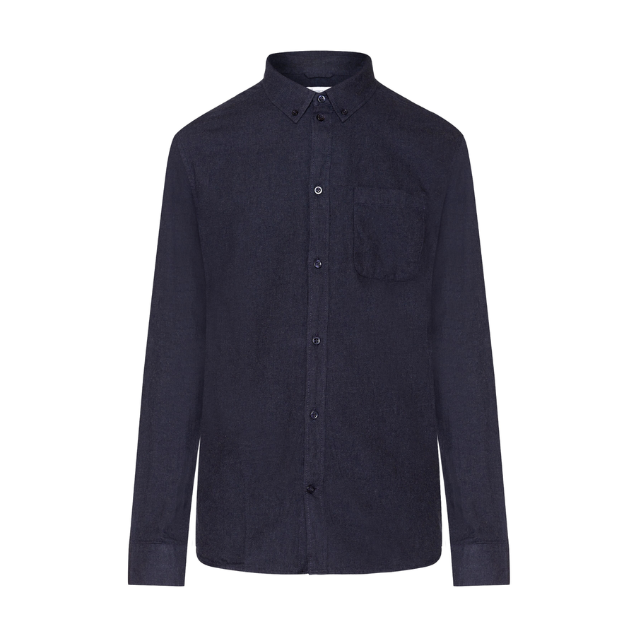 Knowledge Cotton Apparel • Flannel Shirt • Total Eclipse