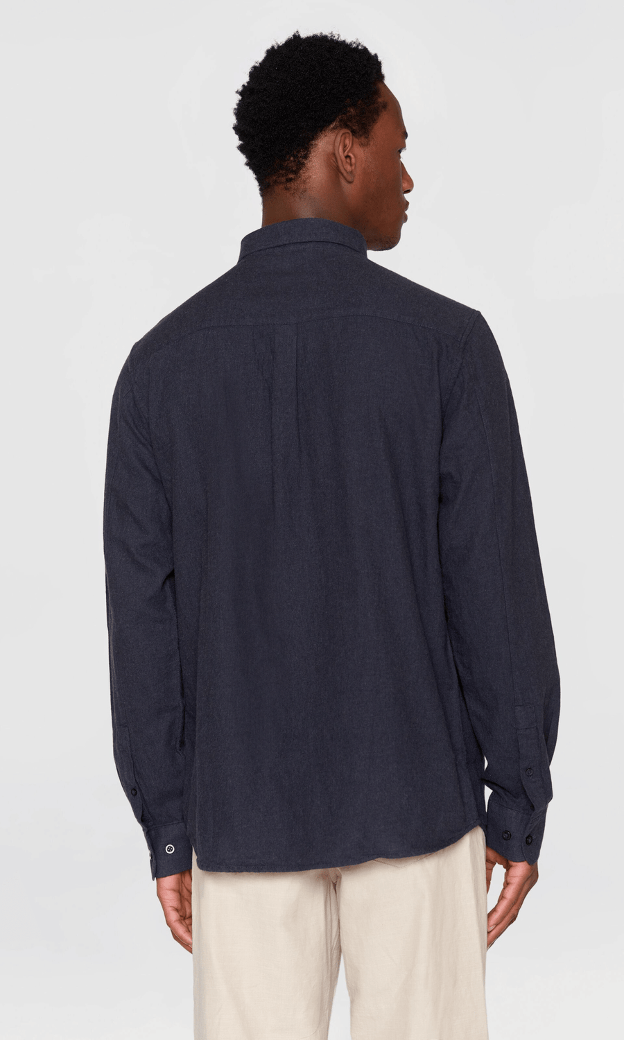 Knowledge Cotton Apparel • Flannel Shirt • Total Eclipse