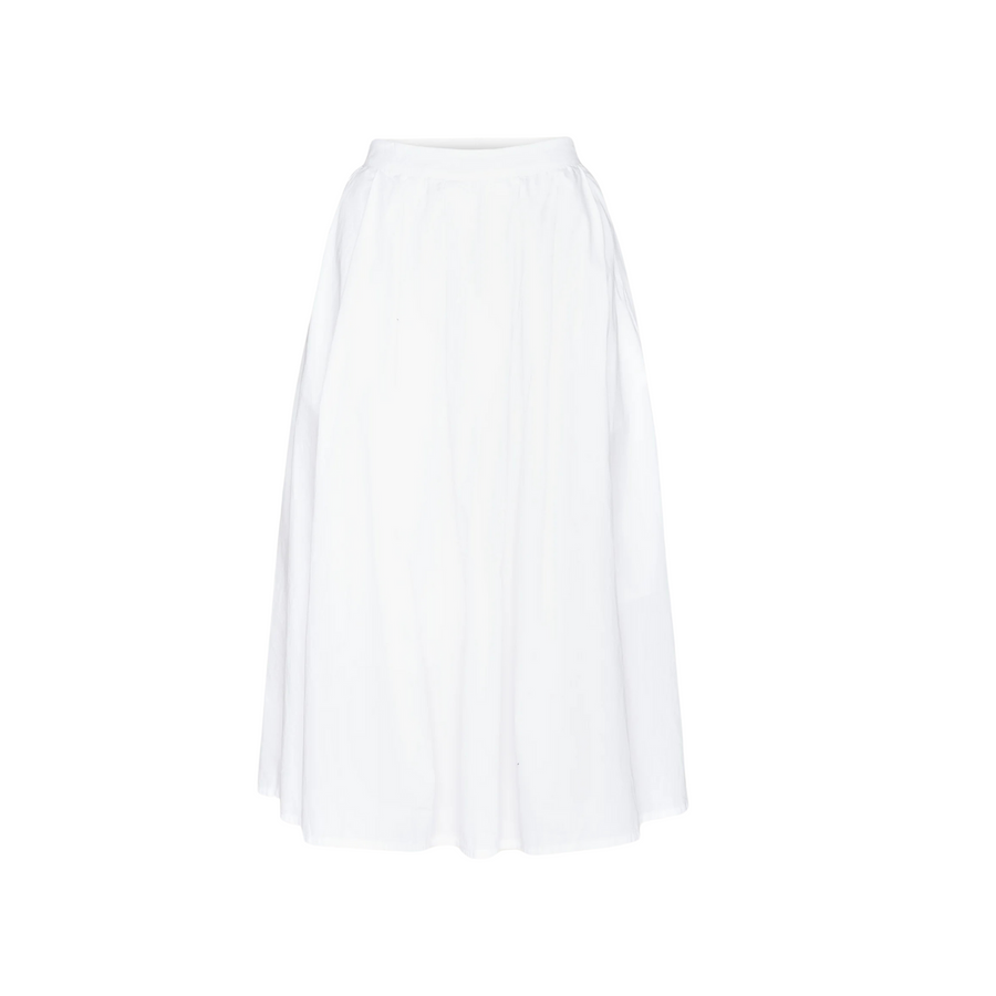 Knowledge Cotton Apparel • Pleated Skirt • Bright White