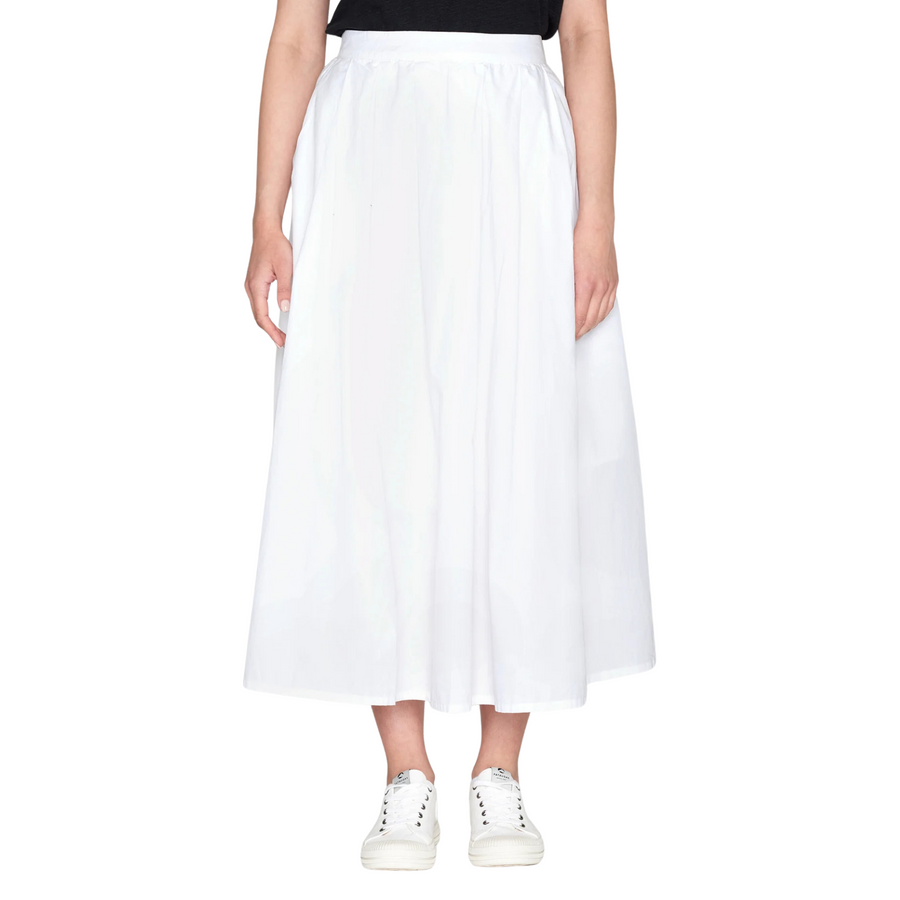 Knowledge Cotton Apparel • Pleated Skirt • Bright White