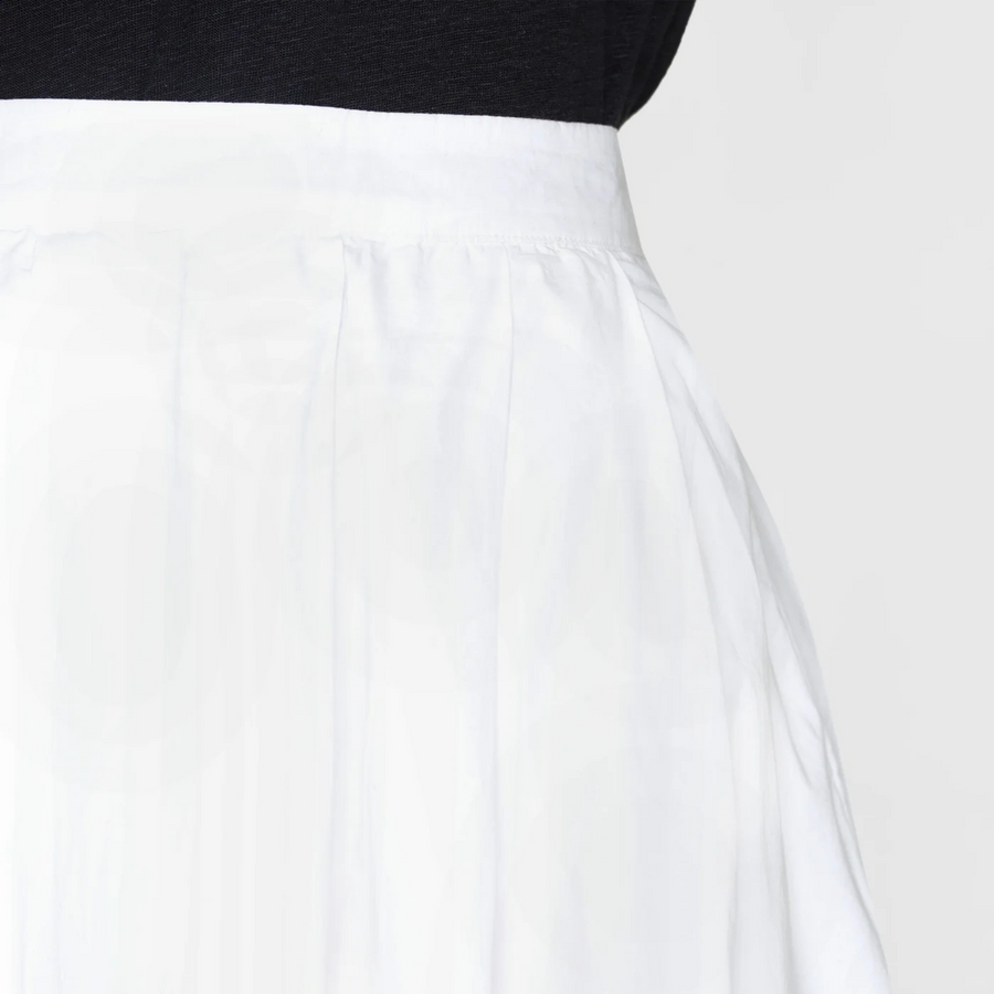 Knowledge Cotton Apparel • Pleated Skirt • Bright White