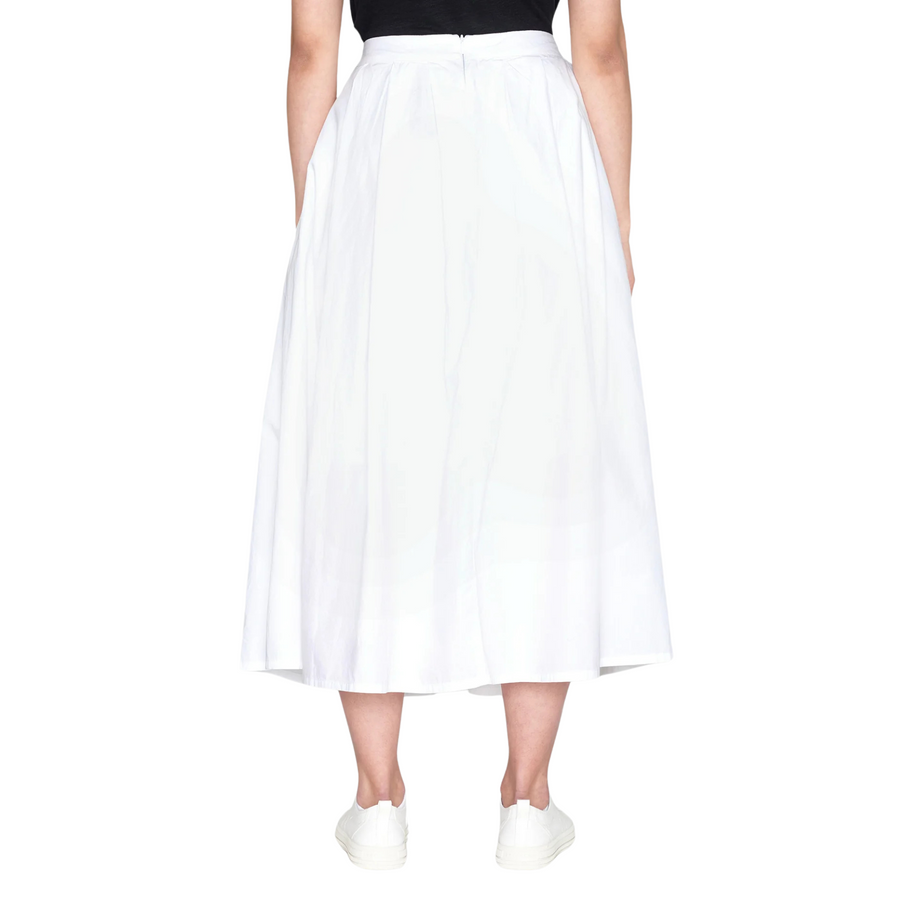 Knowledge Cotton Apparel • Pleated Skirt • Bright White