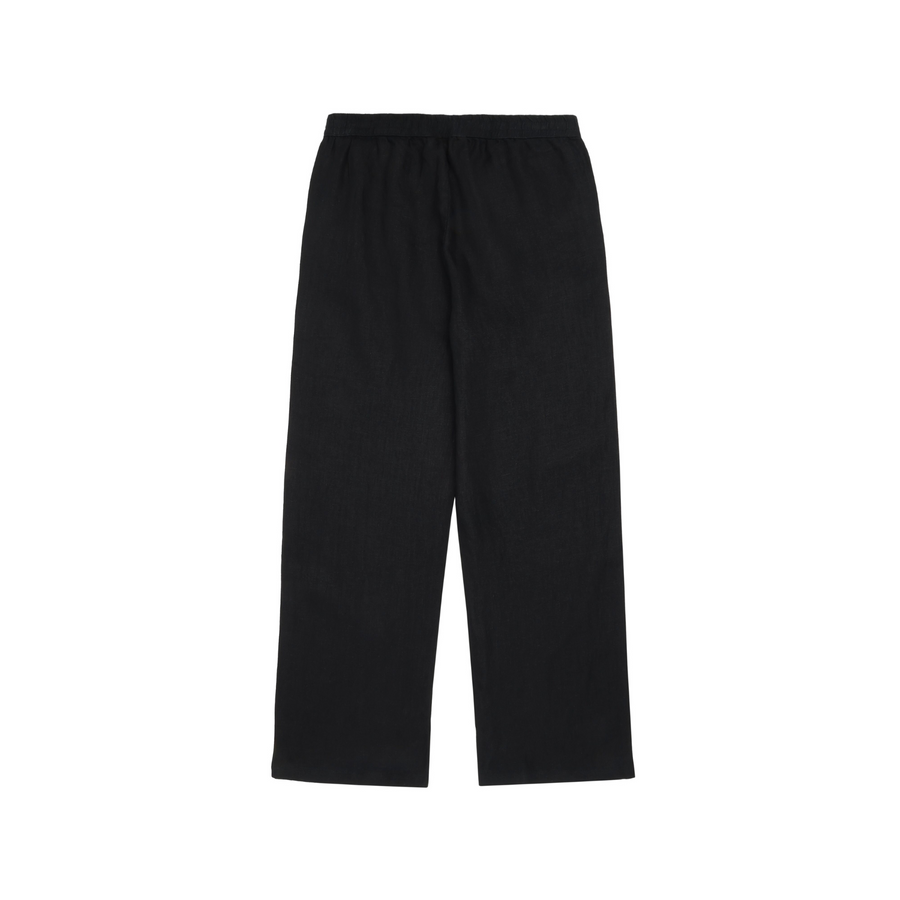 Knowledge Cotton Apparel • Posey Linen Trousers • Jet Black