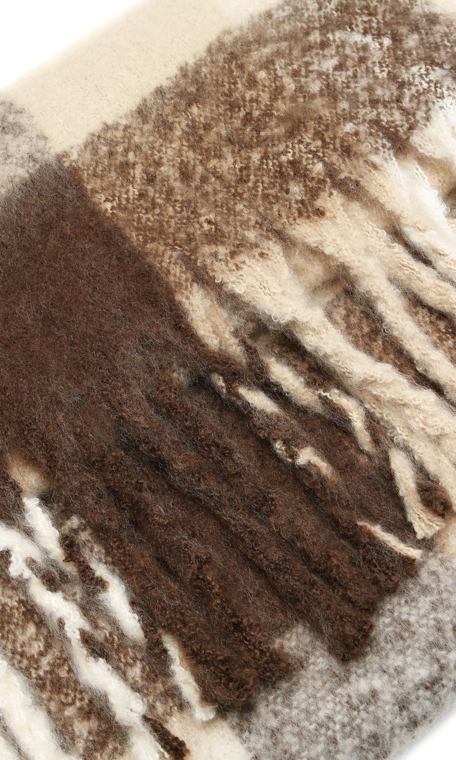 Knowledge Cotton Apparel • Recycled Scarf • Brown Check