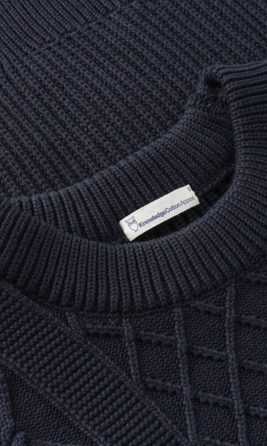 Knowledge Cotton Apparel • Crew Neck Jumper • Night Sky