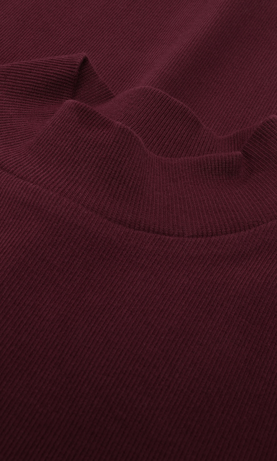Knowledge Cotton Apparel • High Neck Rib Top • Fig