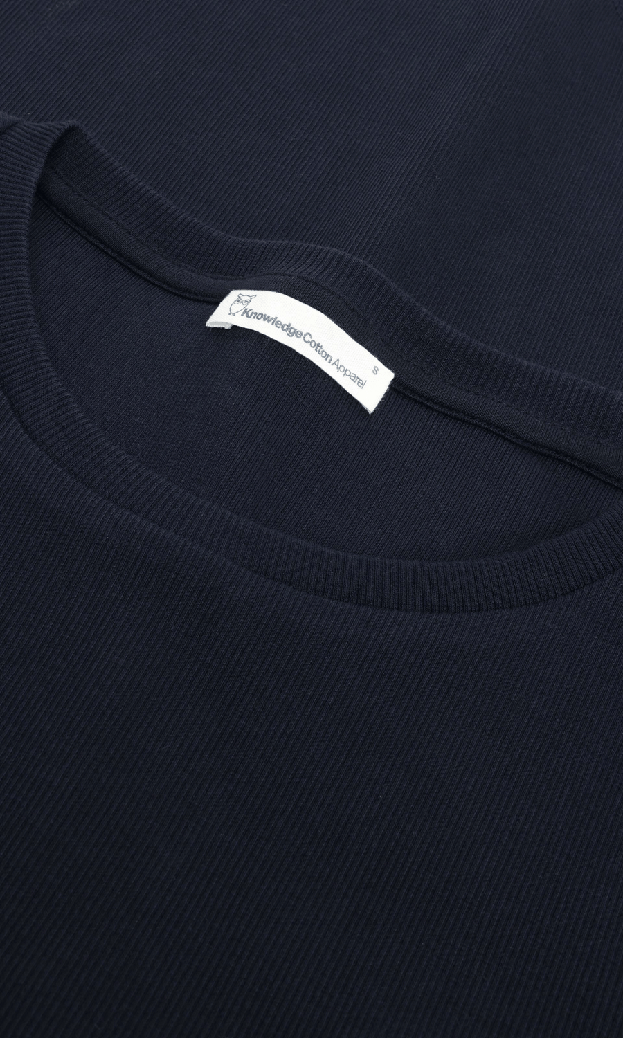 Knowledge Cotton Apparel • Rib Long Sleeve Top • Night Sky