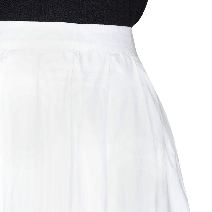 Knowledge Cotton • Pleated Midi Skirt • Bright White