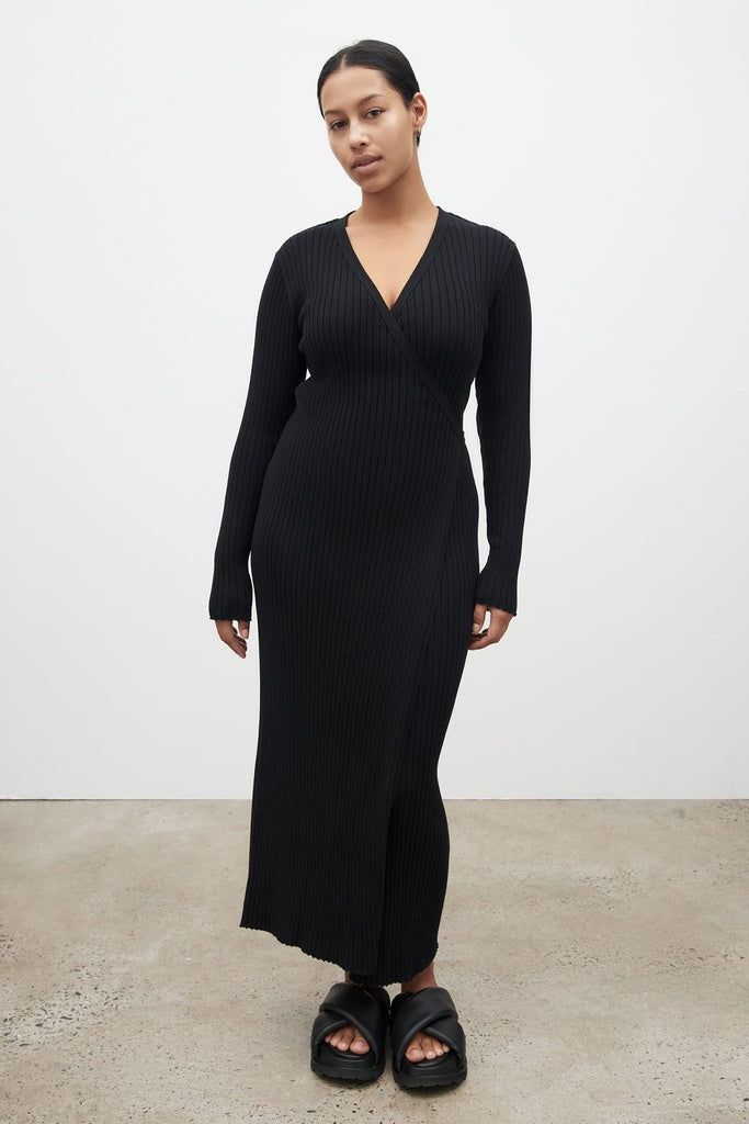 Kowtow • Billie Wrap Dress • Black