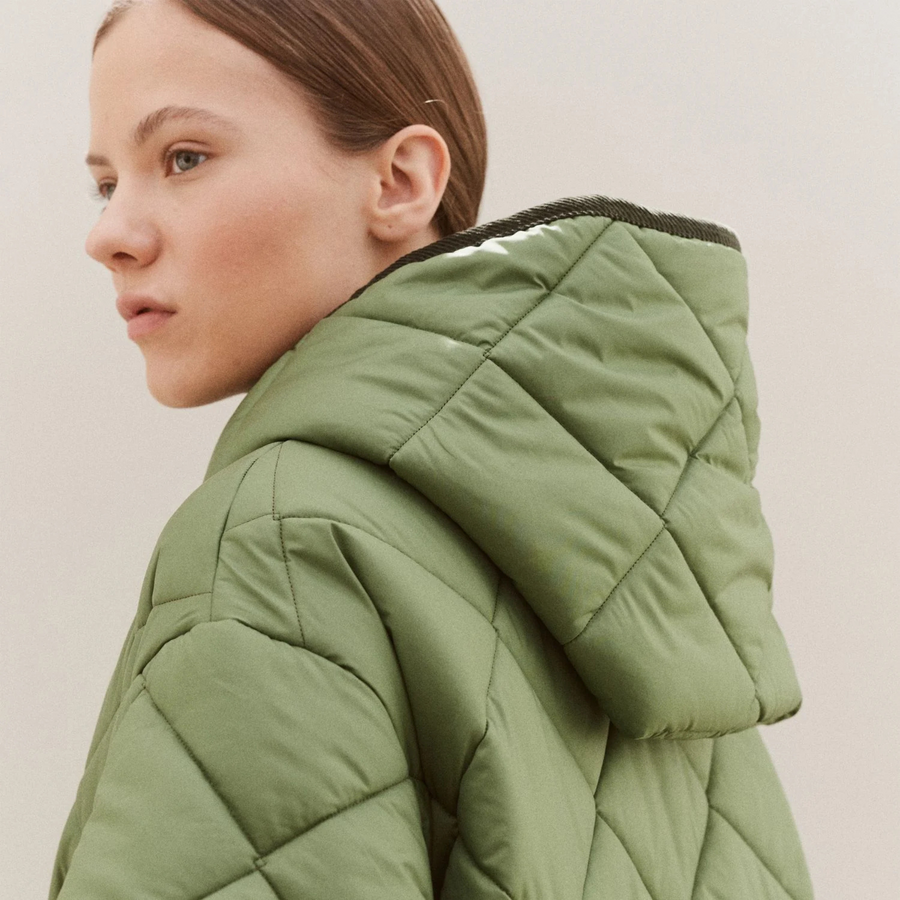 Lavenham • Craydon Big Quilt Jacket • Green Sward