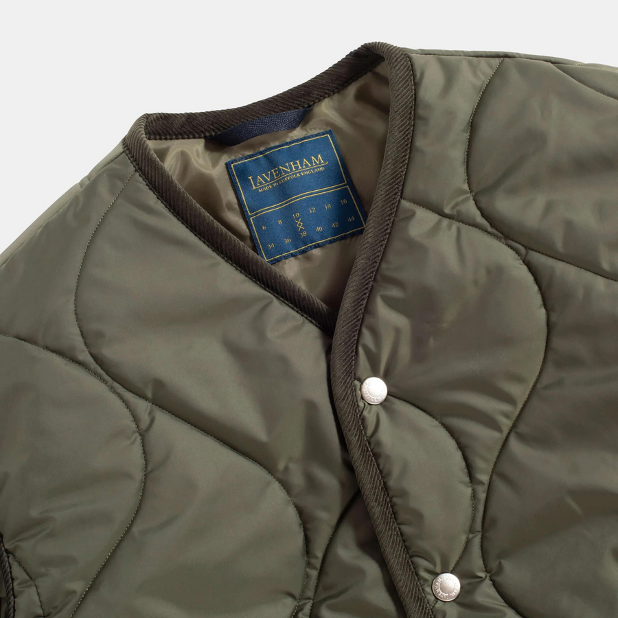 Lavenham • Quilt Liner Jacket • Olive Green