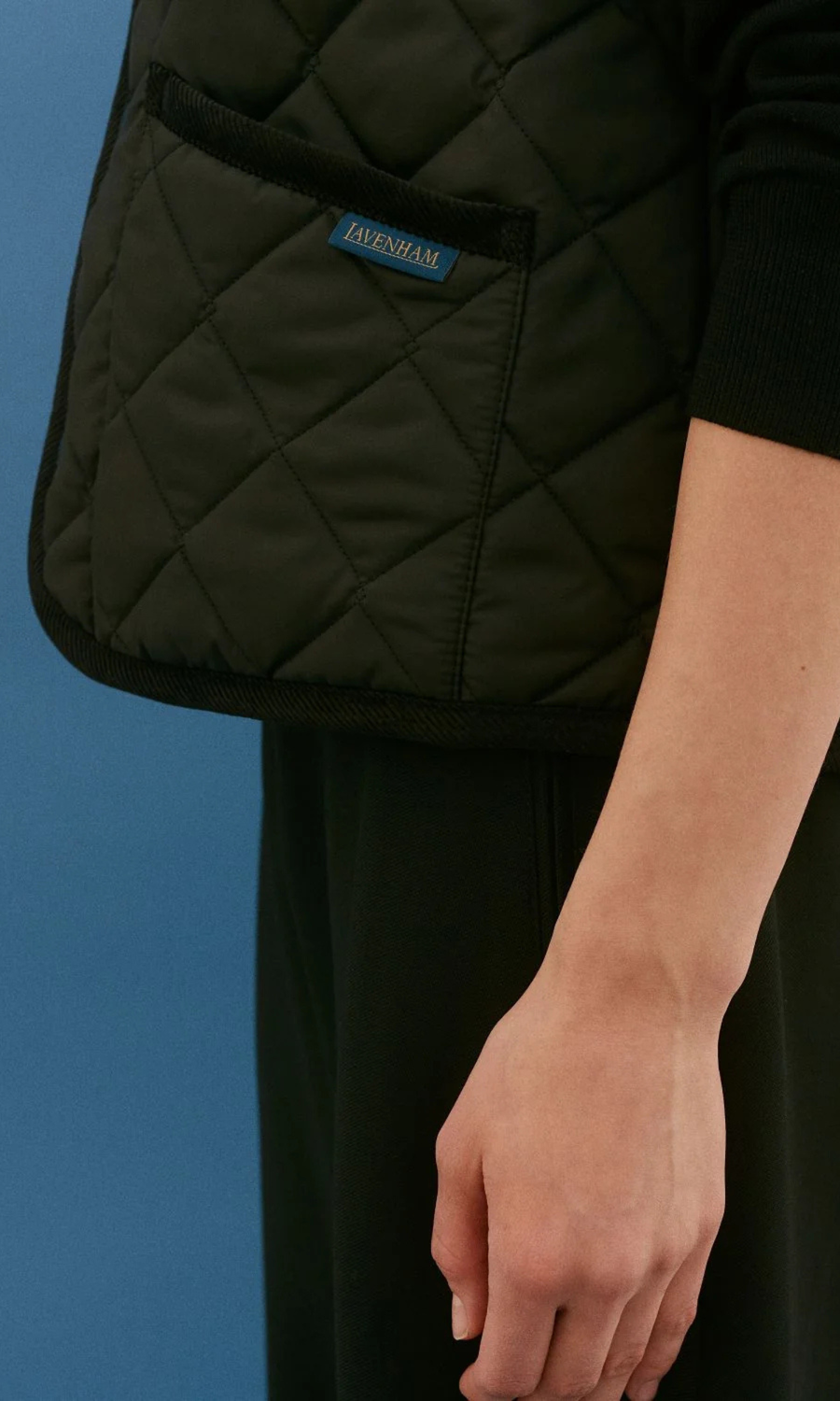 Lavenham • Thornham Cocoon Gilet • Sable Black
