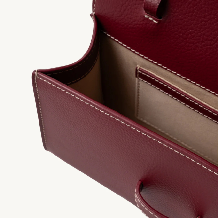 Loué Studio • Mano Pochette Bag • Dark Cherry