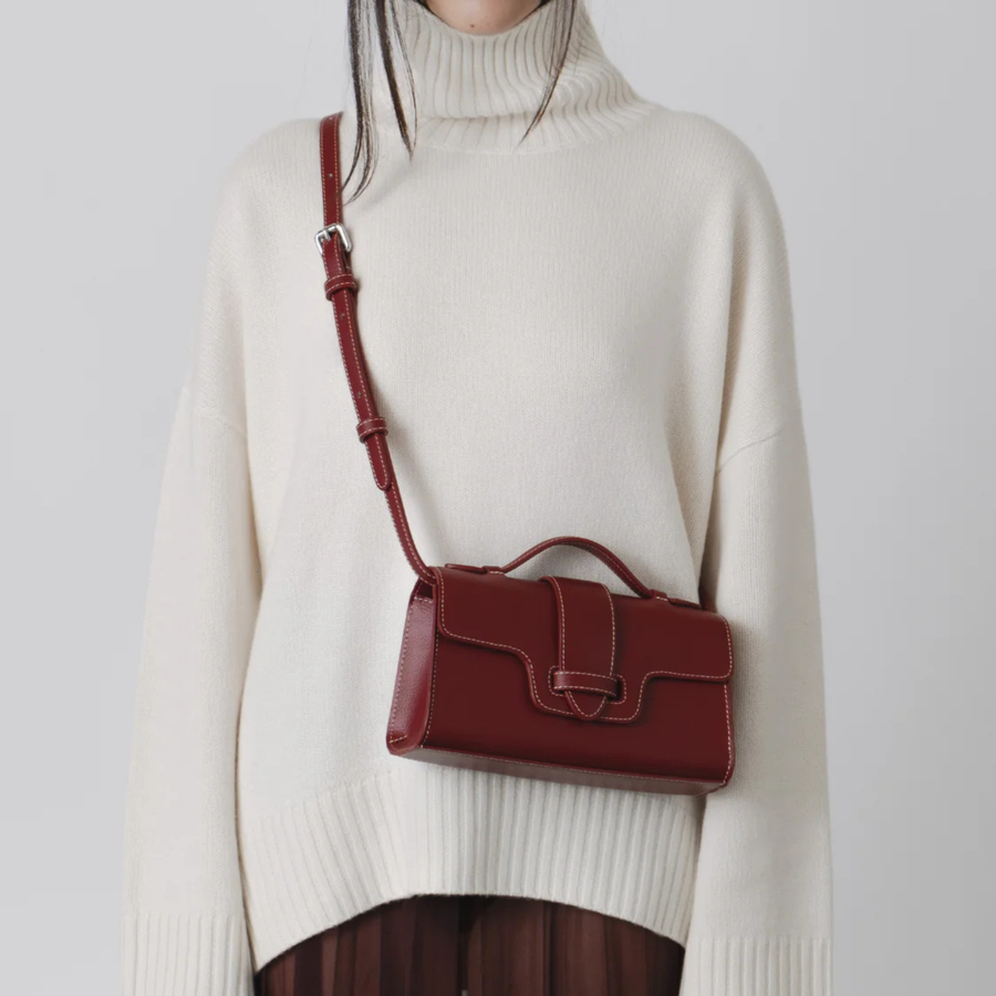 Loué Studio • Mano Pochette Bag • Dark Cherry