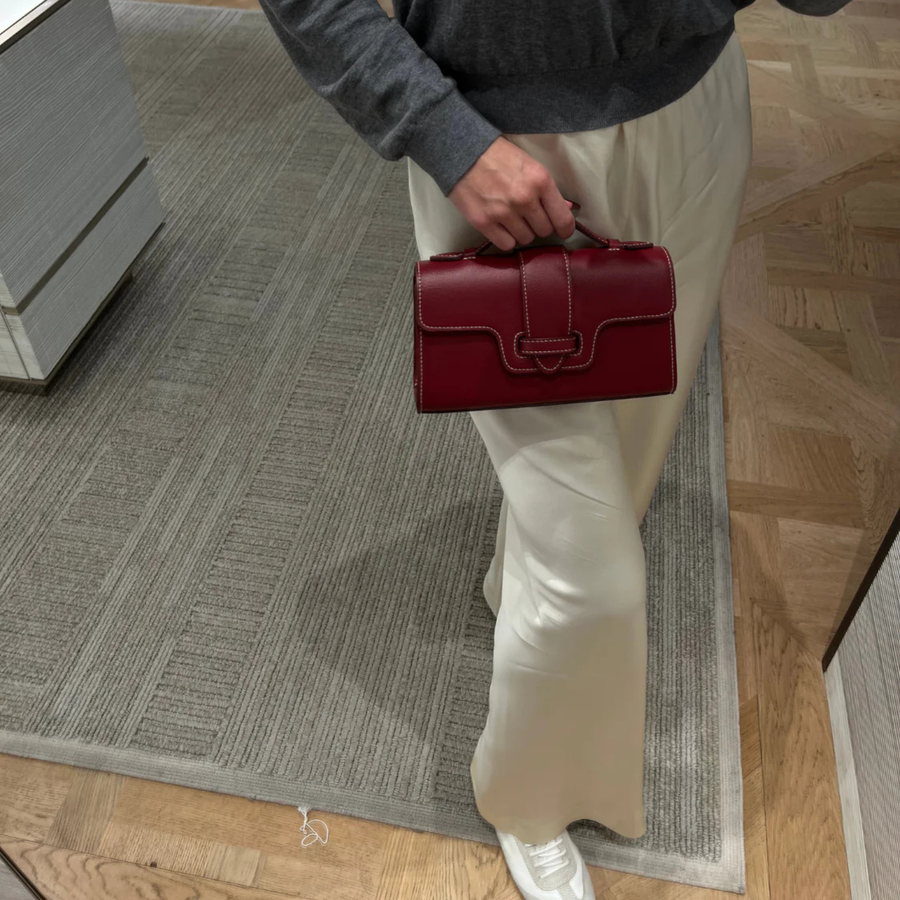 Loué Studio • Mano Pochette Bag • Dark Cherry