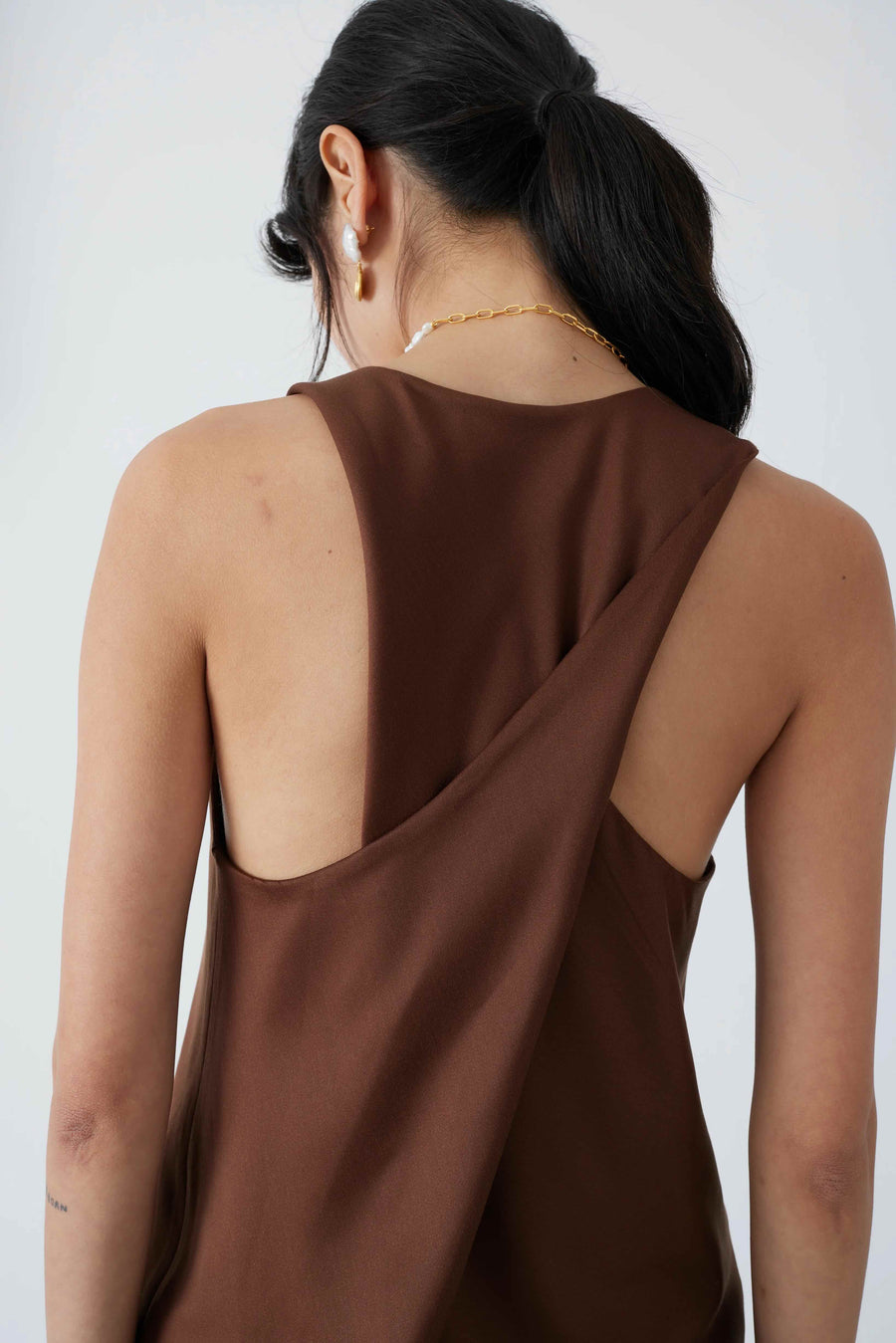 Mother of Pearl • Anouk Top • Chocolate