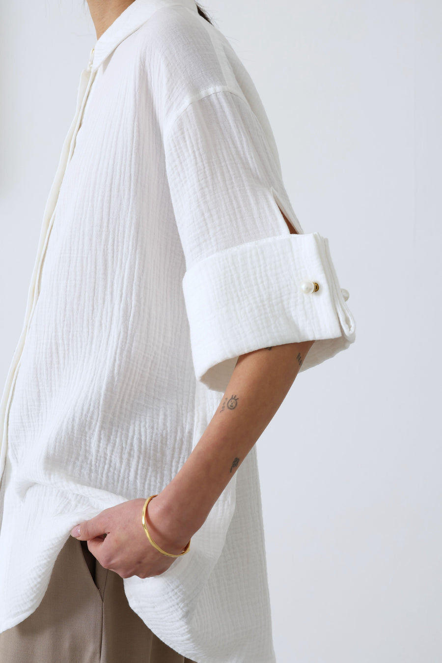 Mother of Pearl • Camille Shirt • White