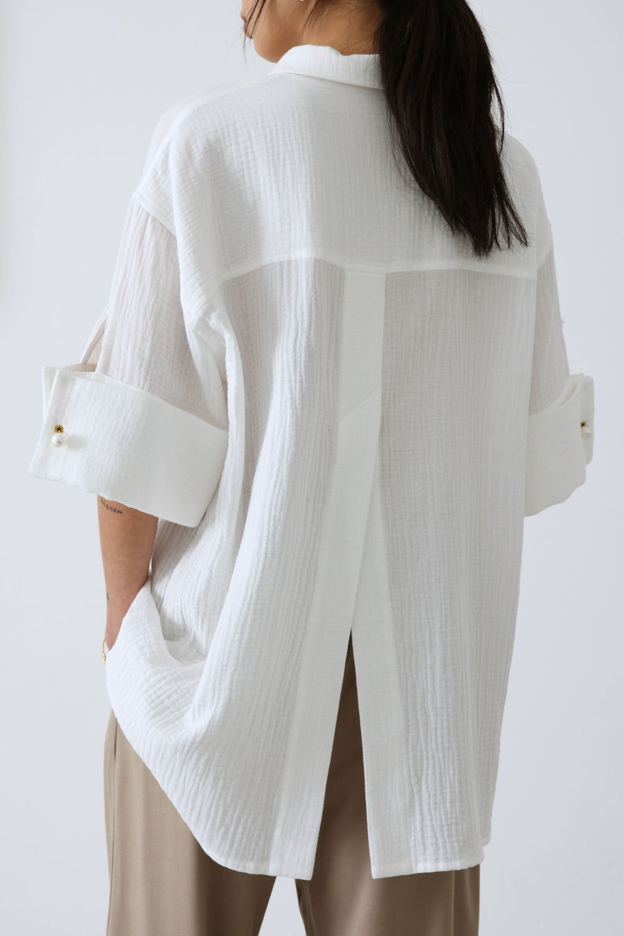 Mother of Pearl • Camille Shirt • White