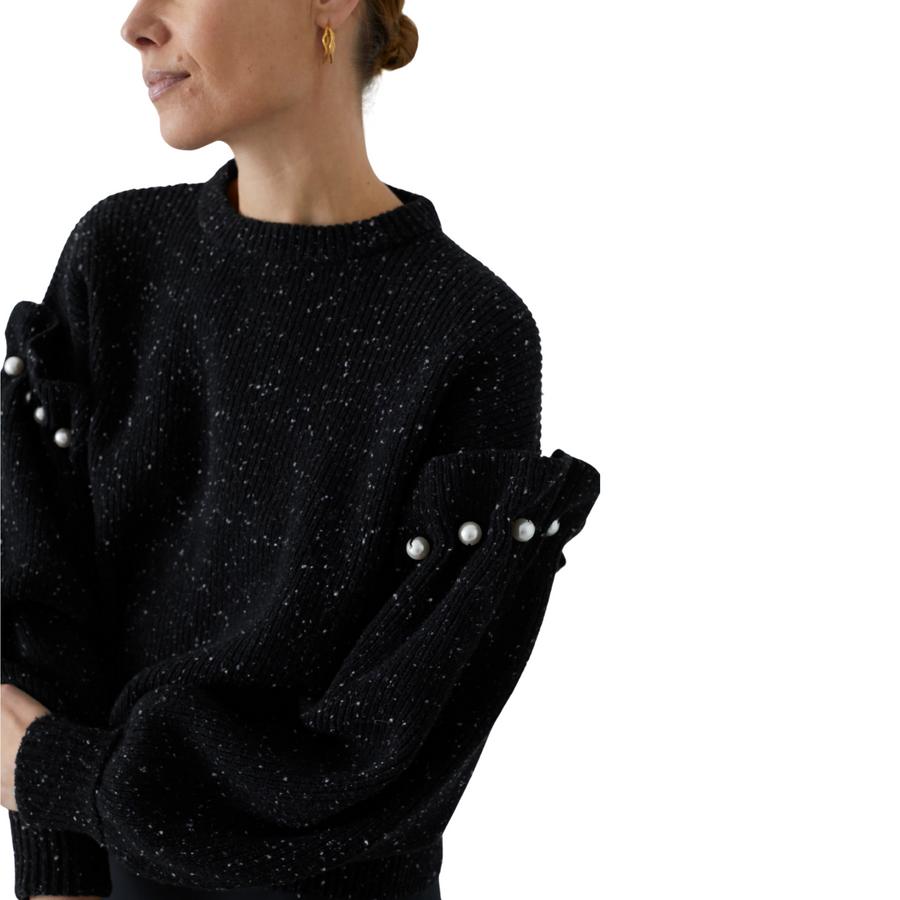 Mother of Pearl • Kirsty Crew Neck Jumper • Black