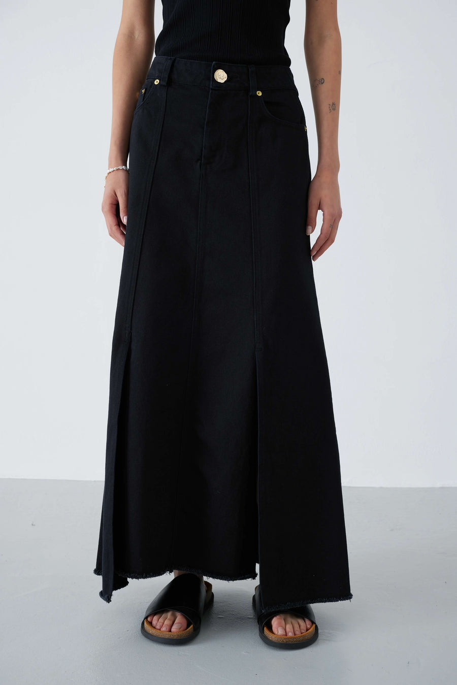 Mother of Pearl • Maxine Maxi Skirt • Black