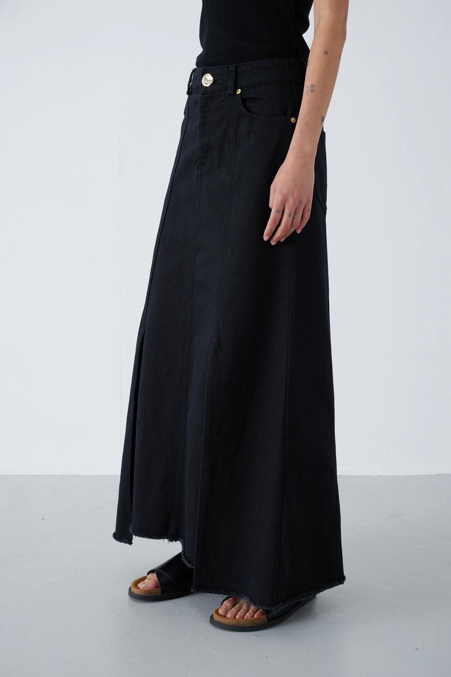 Mother of Pearl • Maxine Maxi Skirt • Black