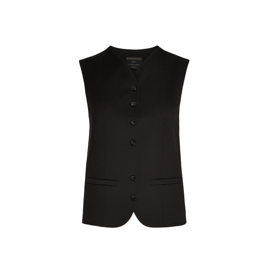 Mother of Pearl • Sian Waistcoat • Black