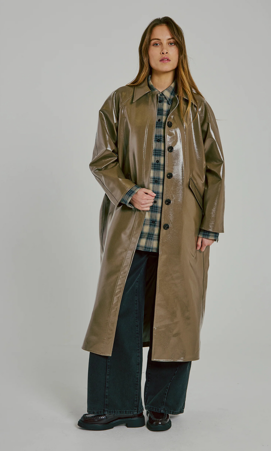 Norr • Dicte Trench Coat • Olive