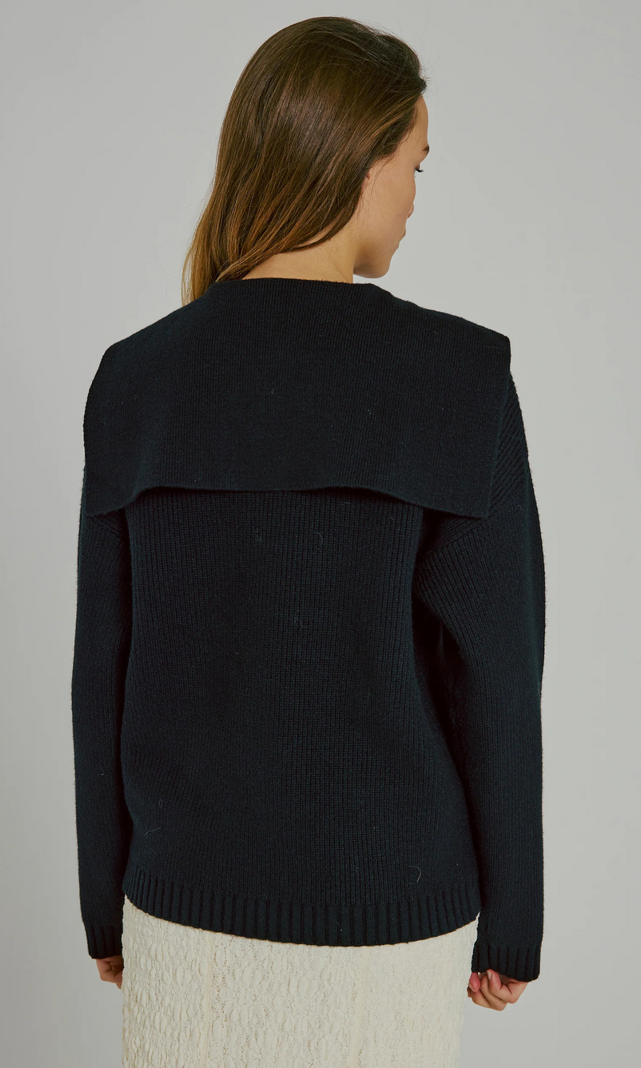 Norr • Fea Sailor Knit Top • Black