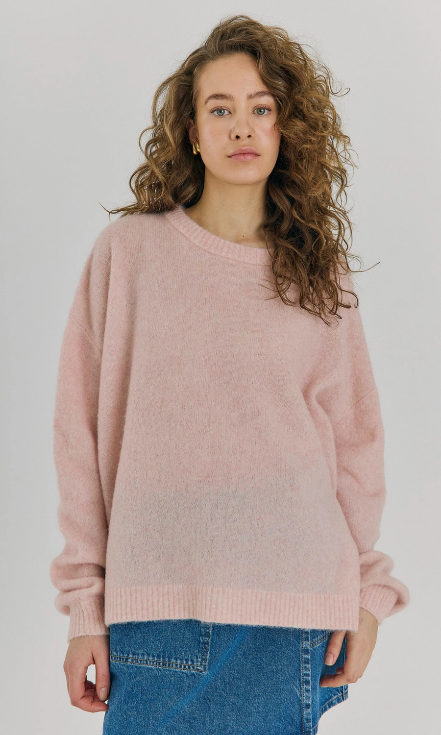 Norr • Halli Knit Top • Light Pink