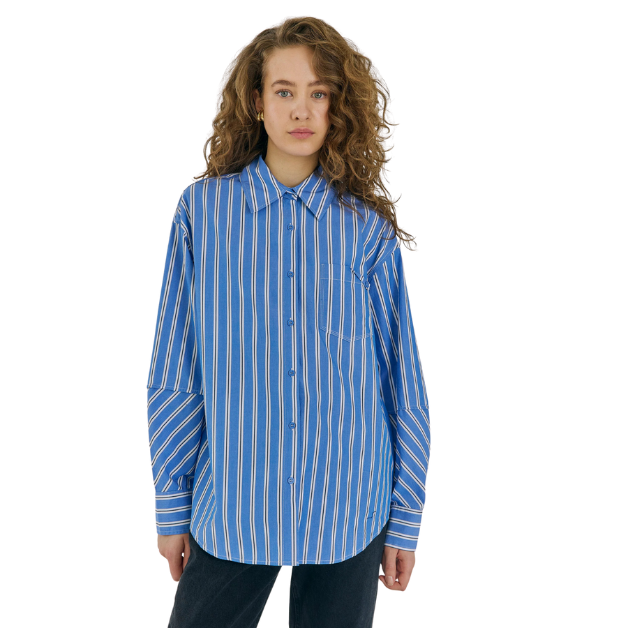 Norr • Nicci Striped Shirt • Off-White Striped