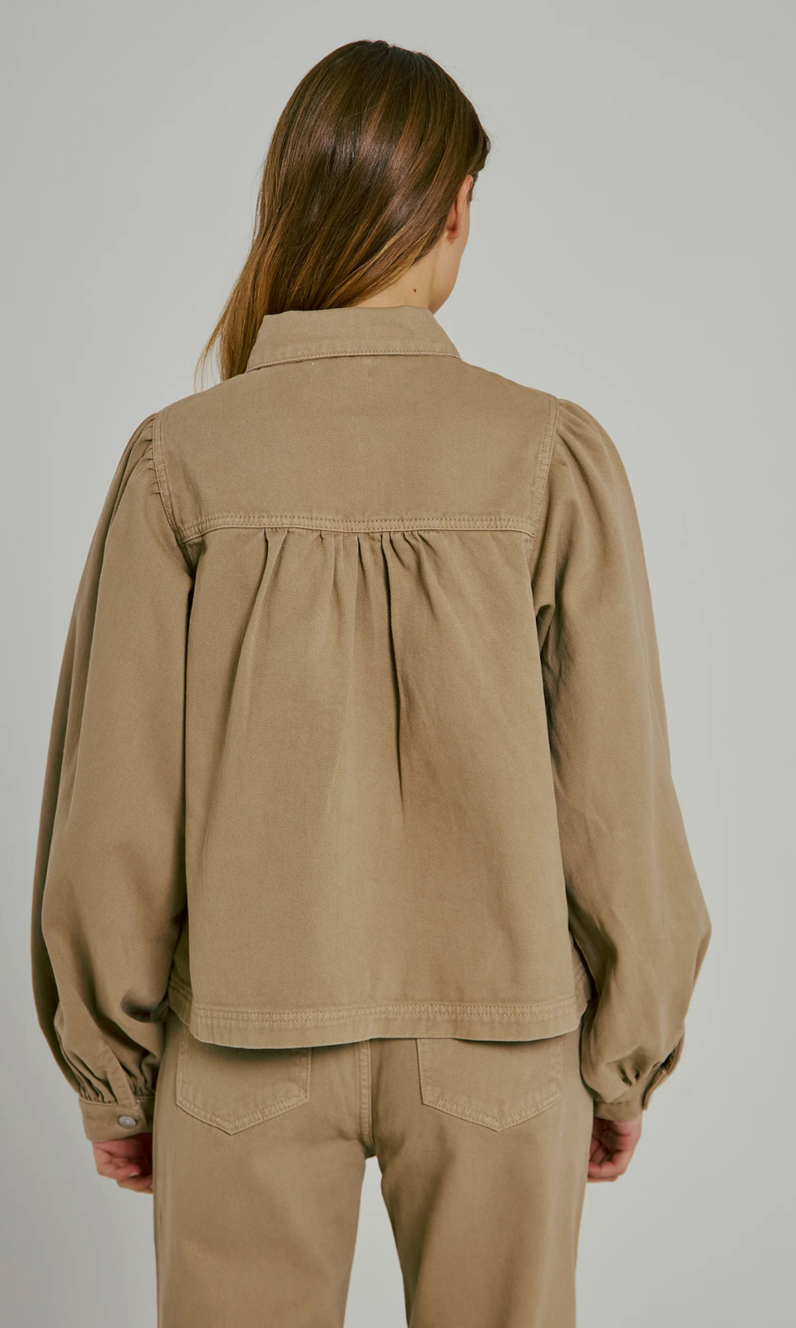 Norr • Ninni Denim Shirt • Dark Sand