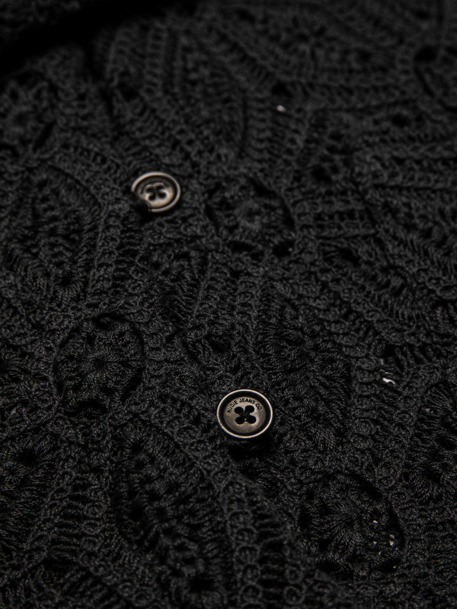 Nudie Jeans • Anita Crochet Cardigan • Black