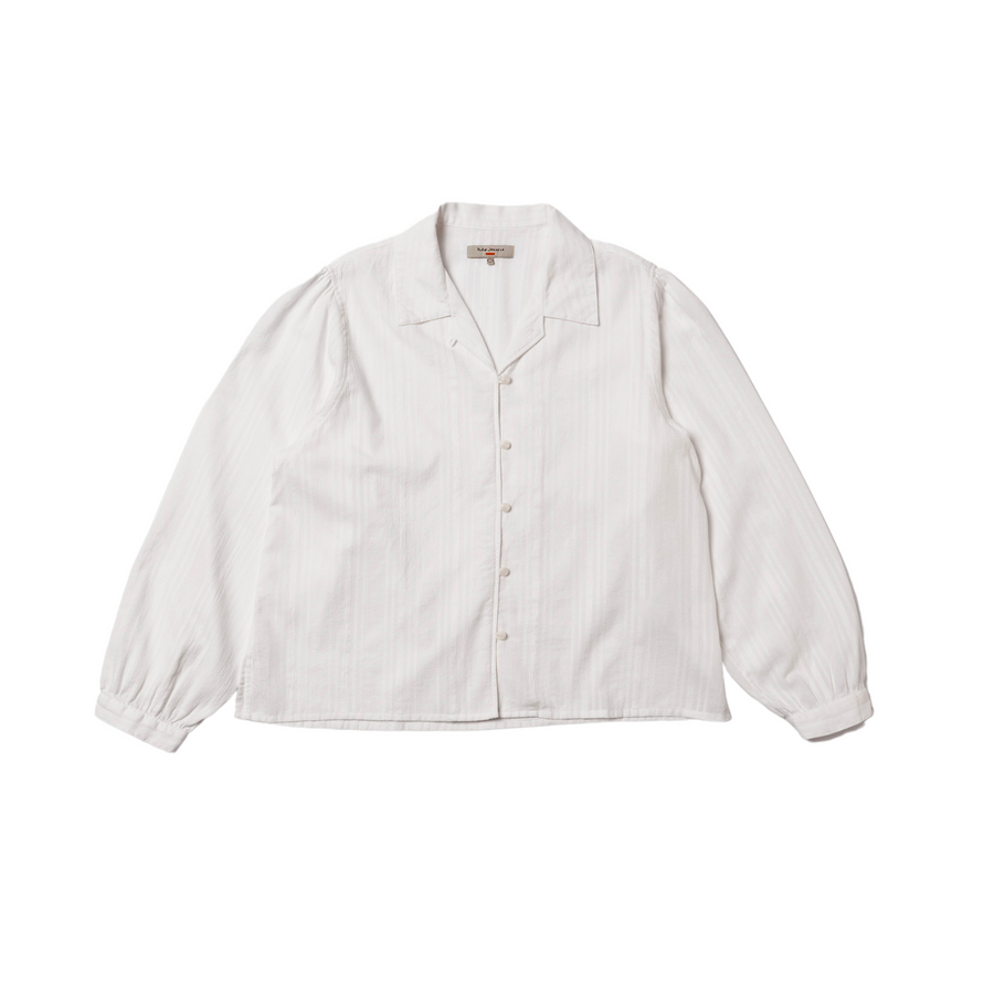 Nudie Jeans • Edith Striped Dobby Blouse • Off-White