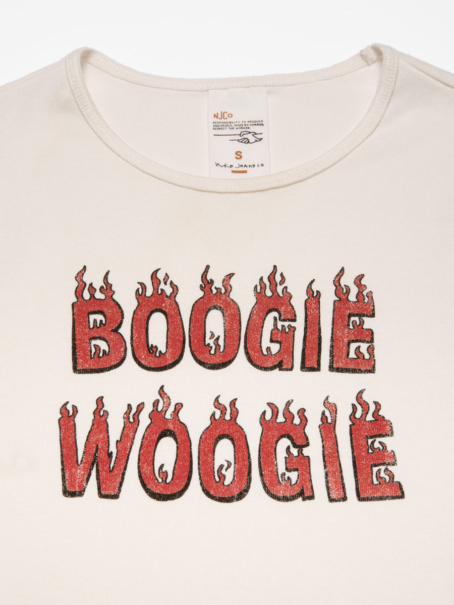 Nudie Jeans • Eve Boogie Woogie T-Shirt • Off-White