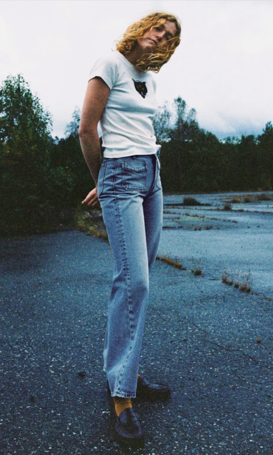 Nudie Jeans • Holly Flared Denim Pants • Blue Denim