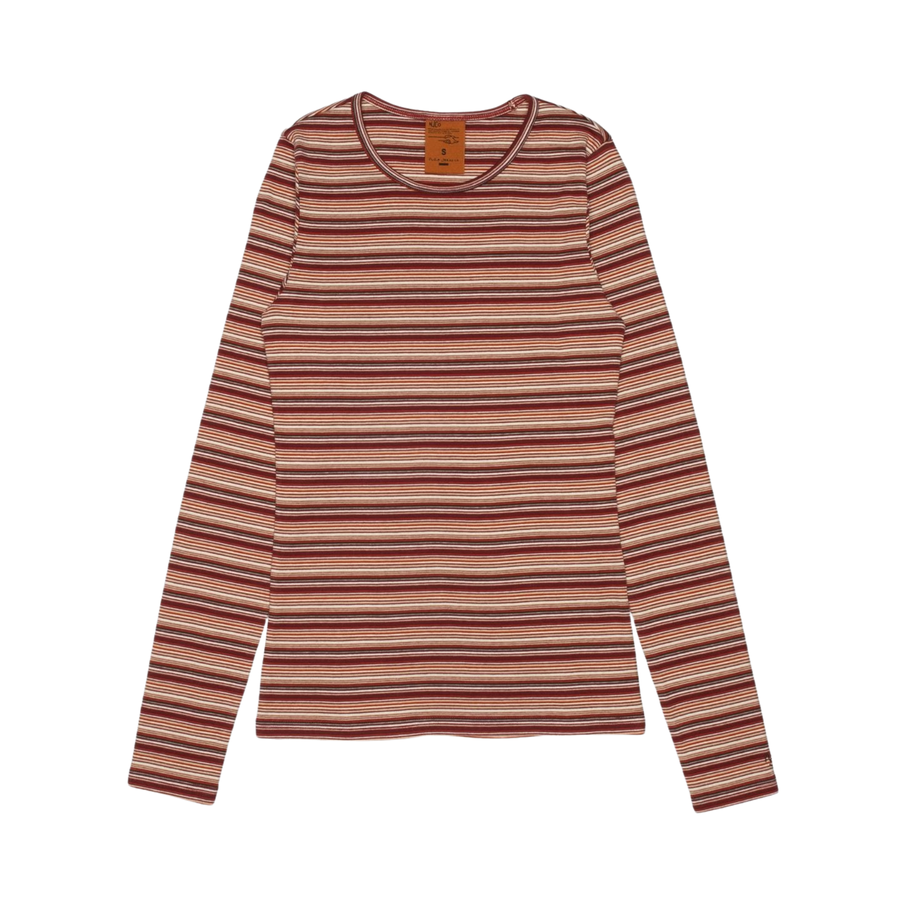 Nudie Jeans • Jessy Long Sleeve T-Shirt • Wine Stripes