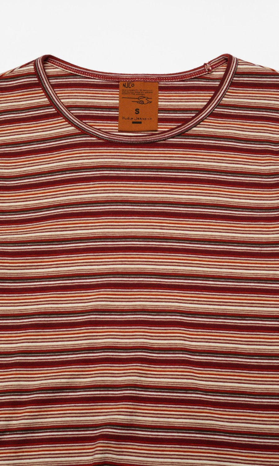 Nudie Jeans • Jessy Long Sleeve T-Shirt • Wine Stripes