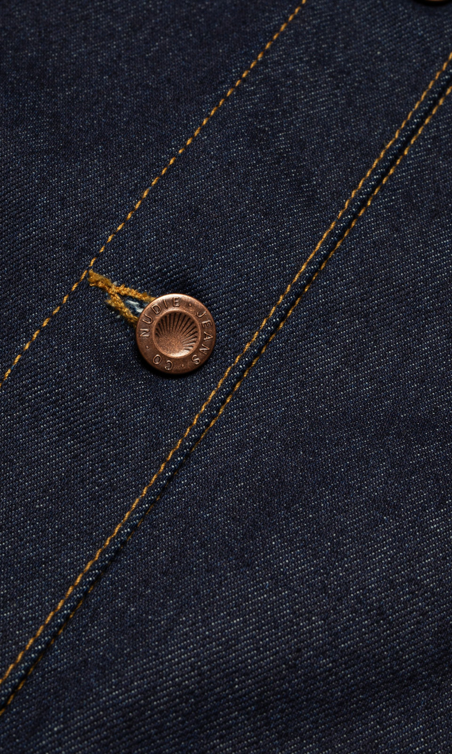 Nudie Jeans • Kelly Western Denim Jacket • Embroidered Blue Denim