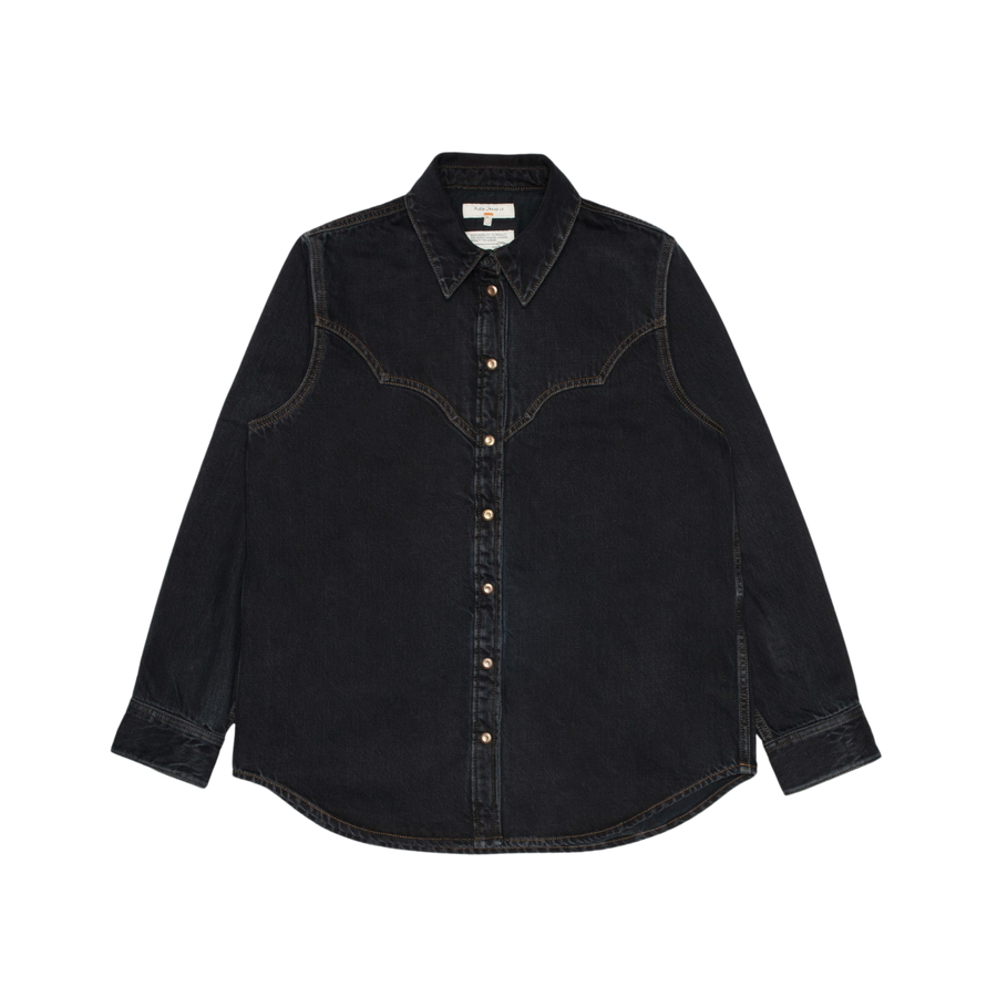 Nudie Jeans • Lotta Western Cut Denim Shirt • Black