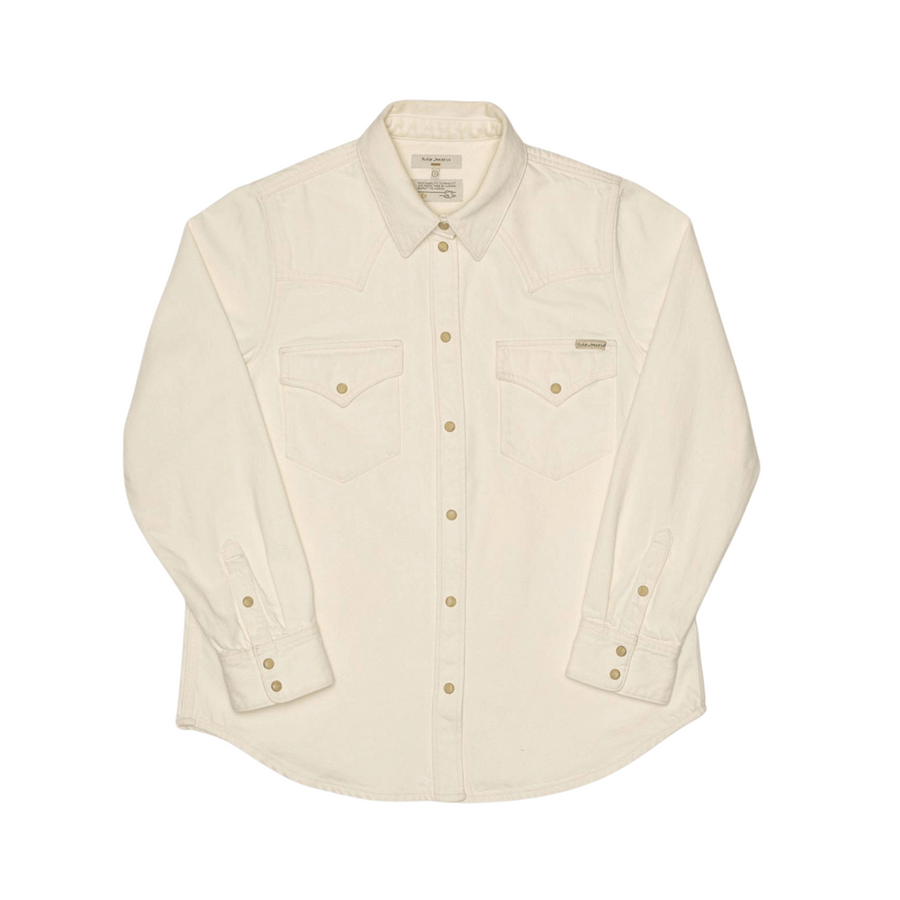 Nudie Jeans • Lotta Western Cut Denim Shirt • Ivory