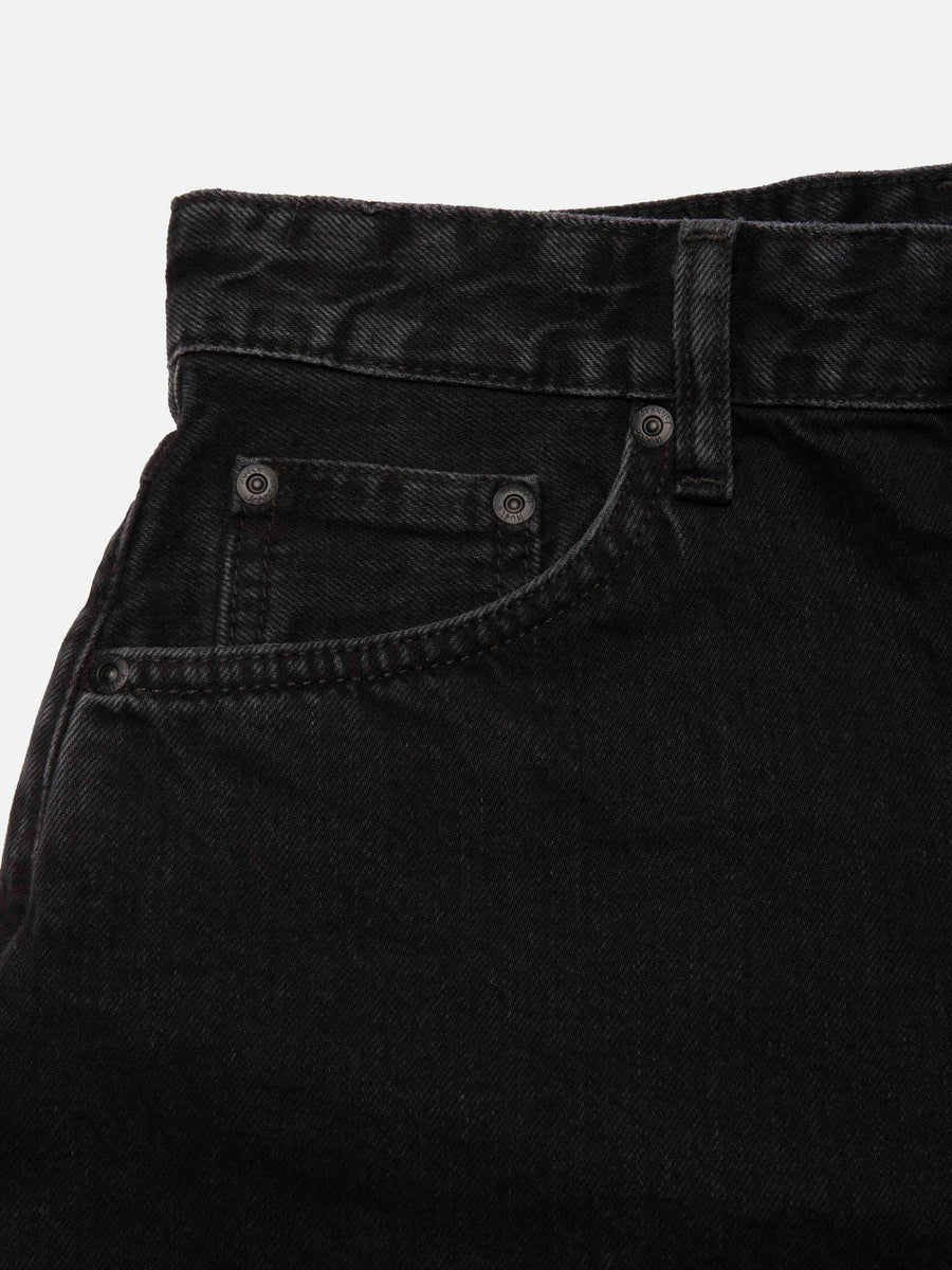 Nudie Jeans • Maeve Shorts • Smooth Black Denim