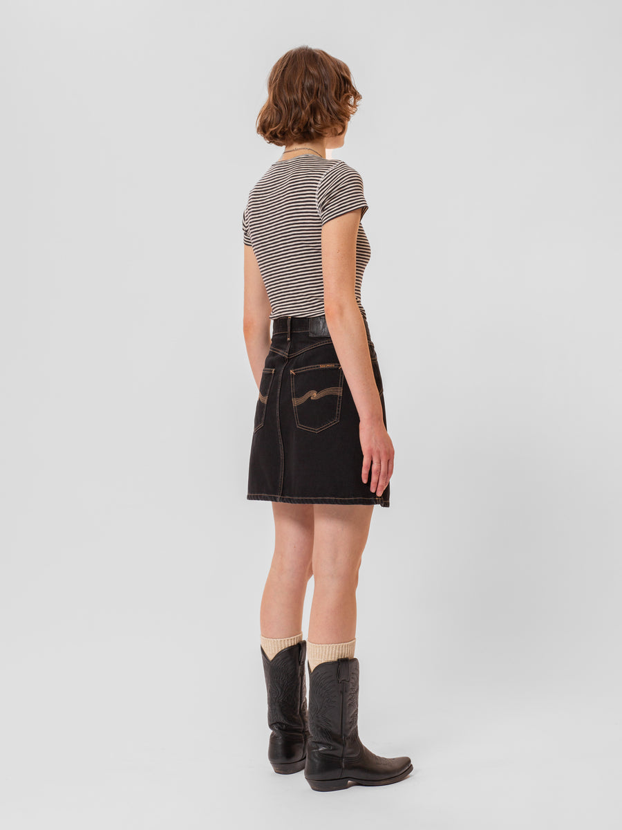 Nudie Jeans • Molly Western Skirt • Black Denim