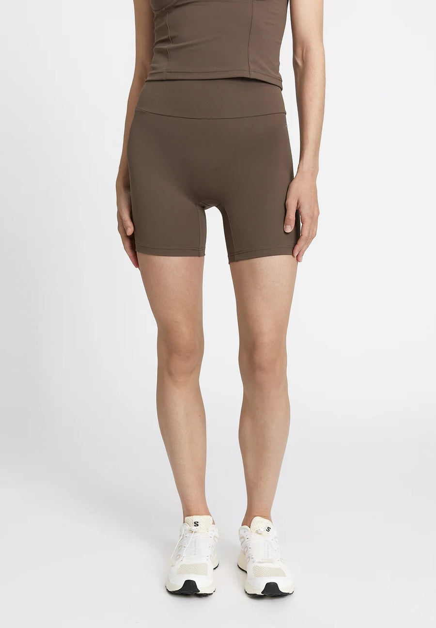 Rethinkit • Butter Soft Bike Shorts • Dark Brown