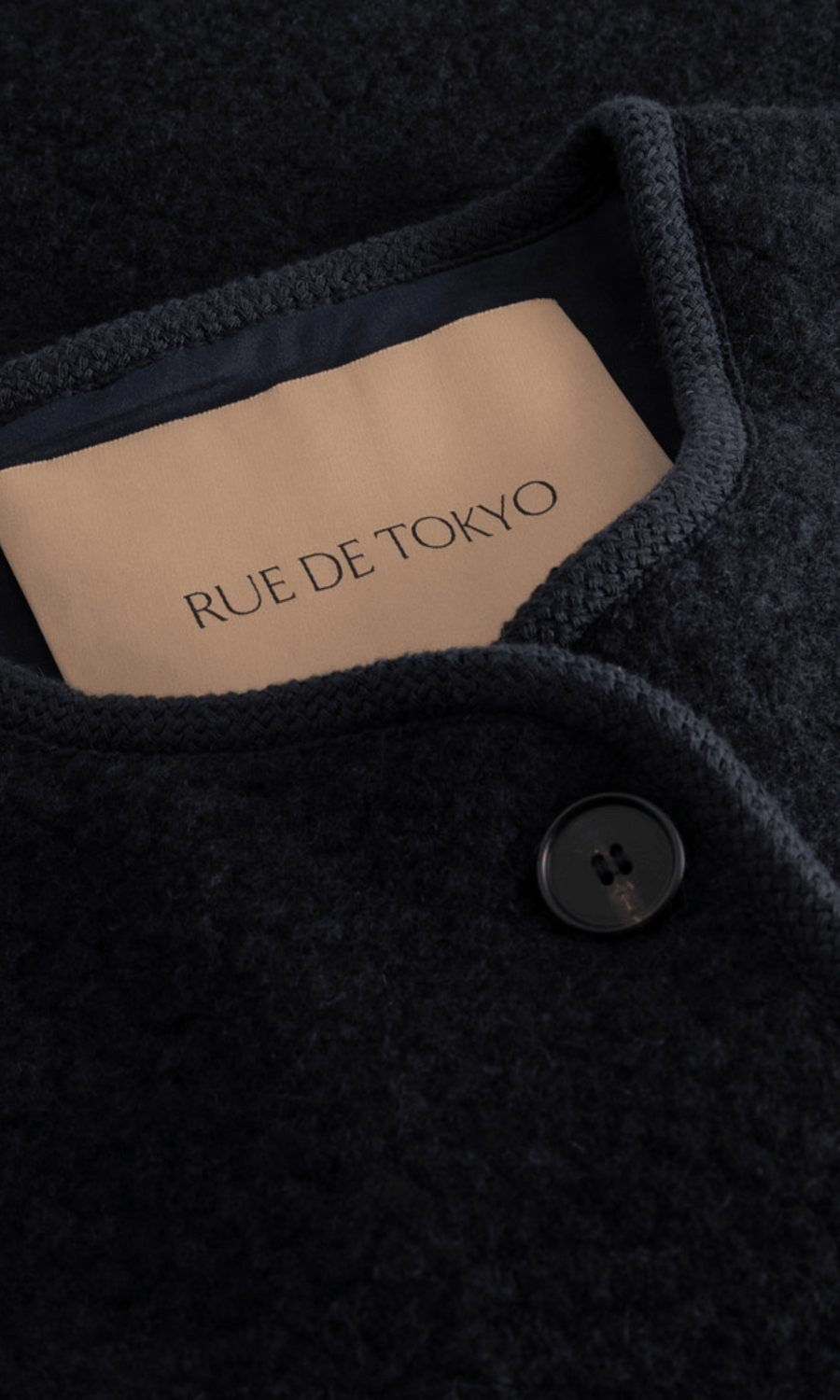 Rue de Tokyo • Cas Teddy Vest • Dark Navy