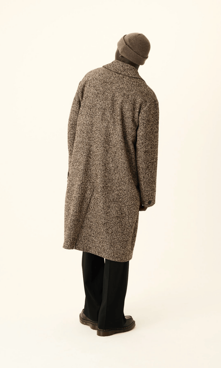 Rue de Tokyo • Cass Wool Blend Coat • Dark Brown Beige