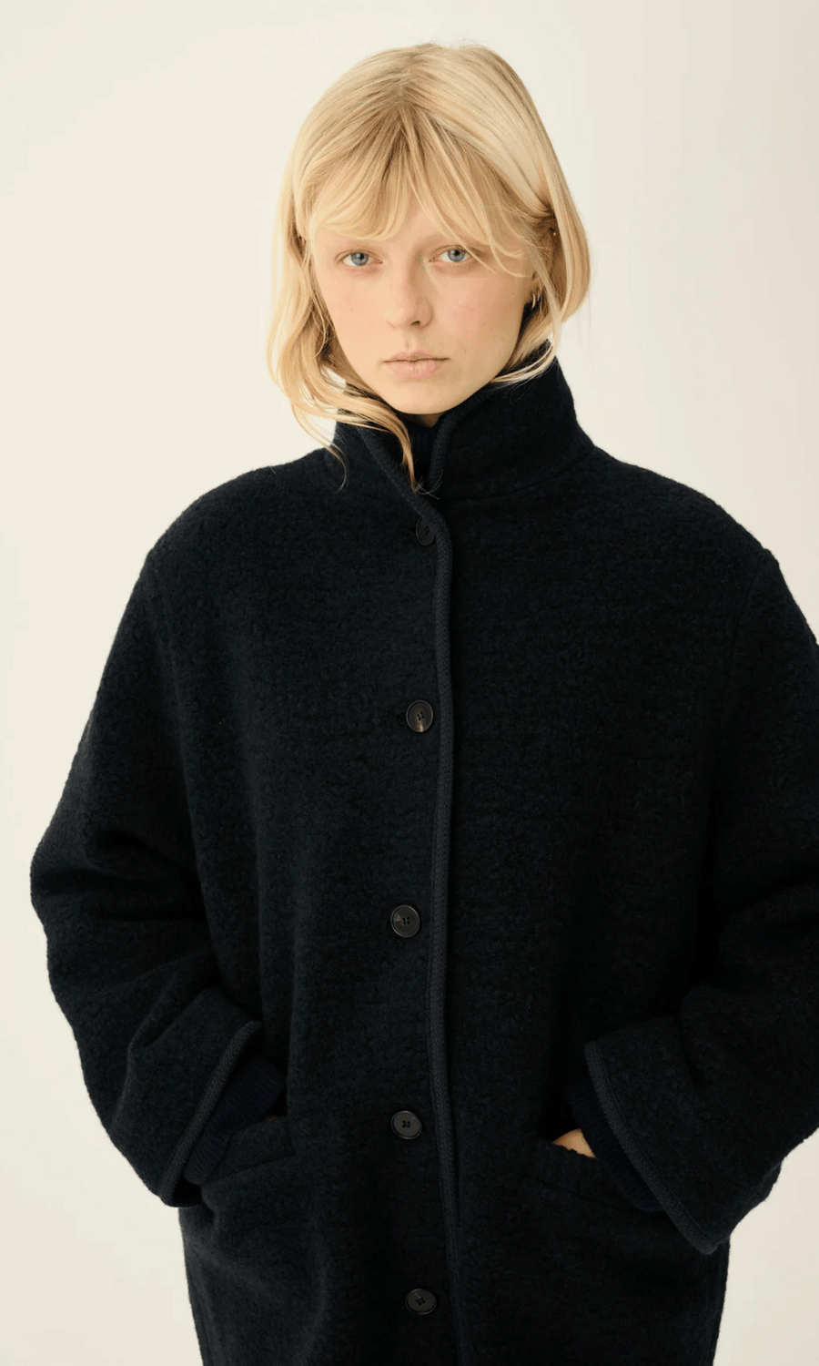Rue de Tokyo • Cedar Teddy Jacket • Dark Navy