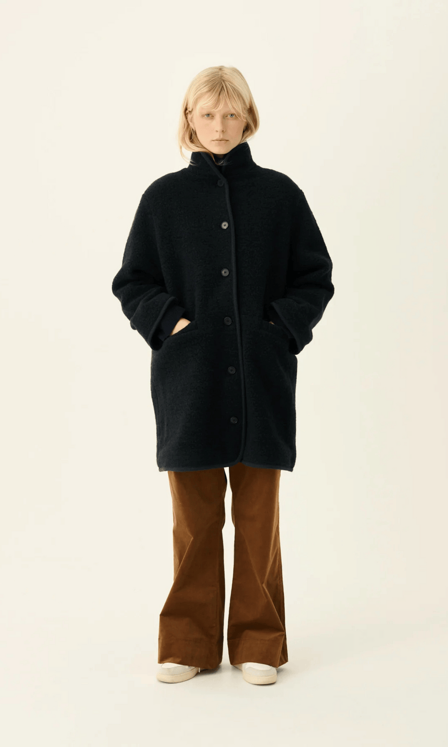 Rue de Tokyo • Cedar Teddy Jacket • Dark Navy