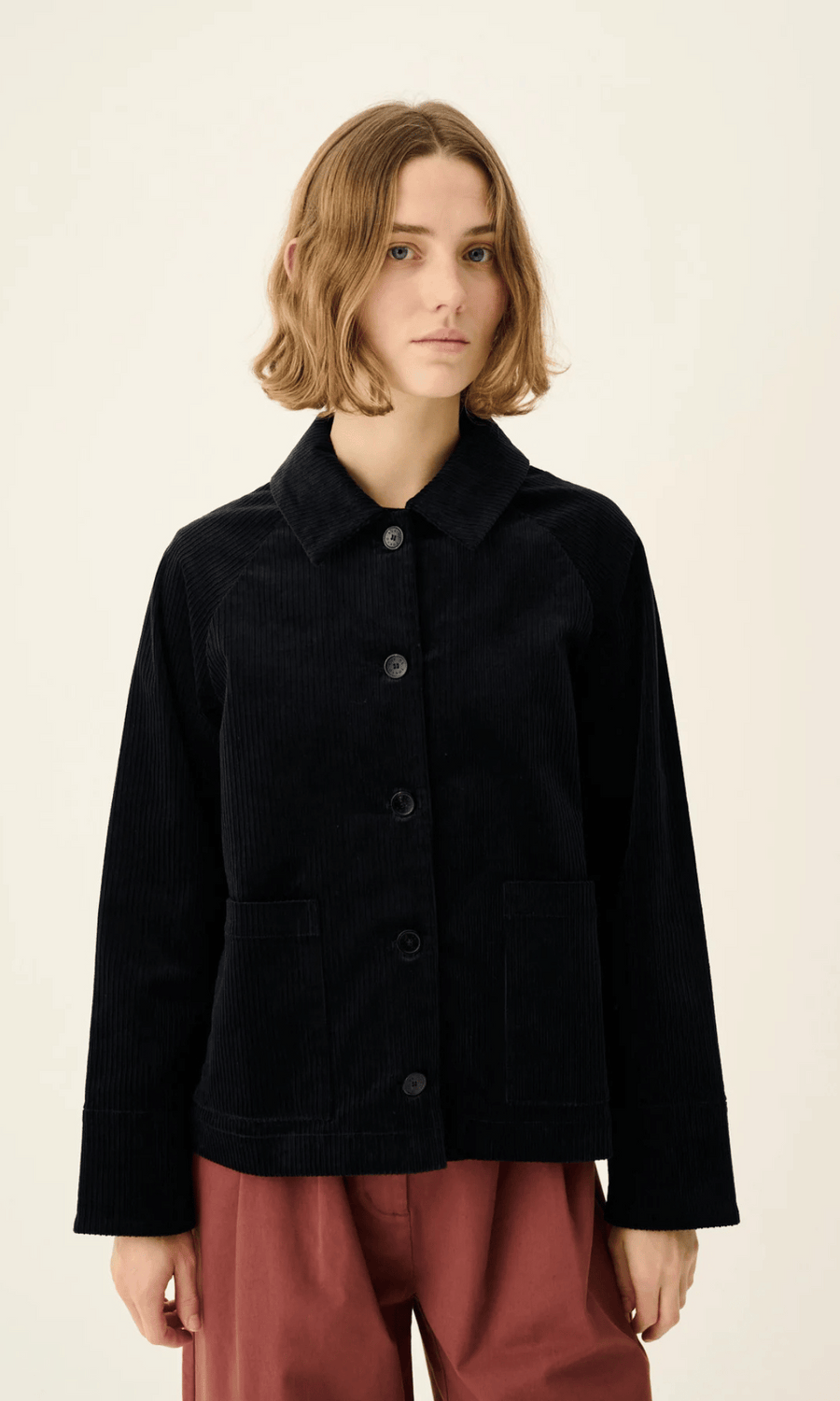 Rue de Tokyo • Chira Corduroy Jacket • Ink Navy