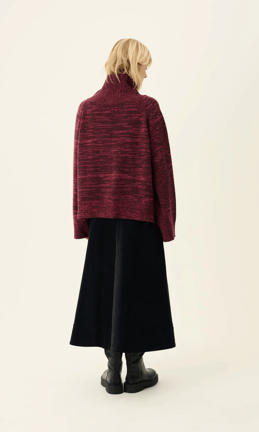 Rue de Tokyo • Pryma Corduroy Skirt • Ink Navy
